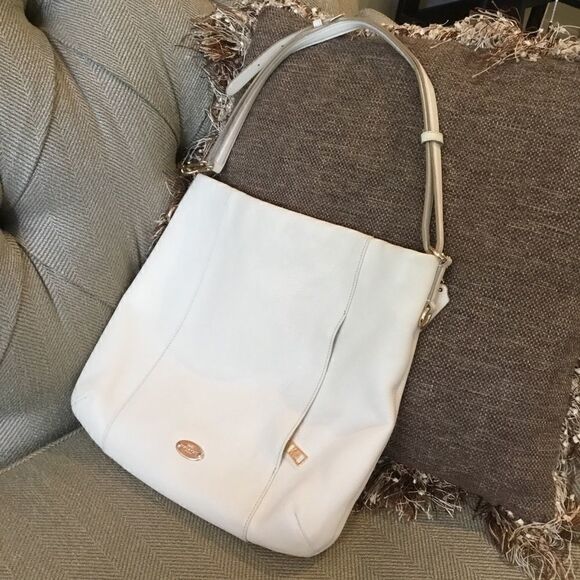 COACH SHOULDER BAG OR CROSSBODY PEBBLE LEATHER - Picture 1 of 6